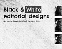 Black & White editorial design