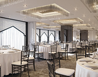Banquette Hall - Interior 3D Visualization