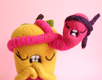 Pommie and Worm are ready to rumble!, Art Toy