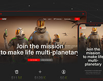 Colonize Mars - Web Design