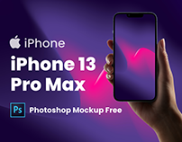 iPhone 13 Pro Max PSD Mockup For Free