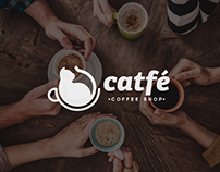 Catfé Coffee Shop Branding Design