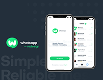 Whatsapp UI/UX Re-design