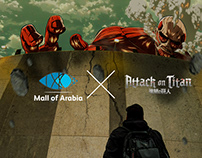 Attack on Titan X Mall Of Arabia Walls | Not Official
