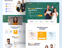 Insurance agency landing page