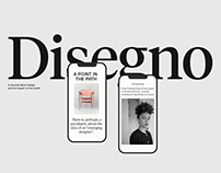 Disegno Journal Redesign Concept