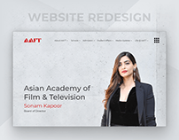 AAFT - Website UI Design