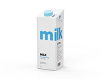 Milk packaging. Tetra Brik edge