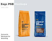 Stand-up Bags Mockups