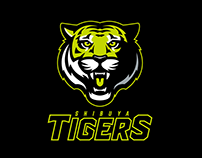 Tiger logo roaring animation
