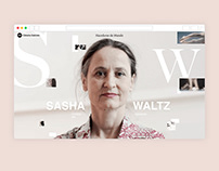Sasha Waltz - Landing Page - Hacedoras de Mundo
