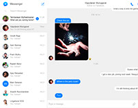 Facebook Messenger web UI redesign