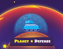2D Animation. Planet Defense