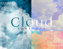 Cloudy Watercolor Abstract Textures