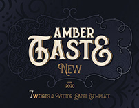 Amber Taste New! Font and Template