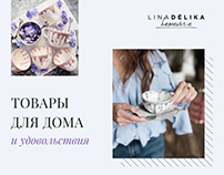 Linadelika Homeware | Online store redesign