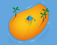 The 3rd island mango milkshake IPA poster