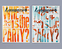 Cover design for Lungarno Magazine - Letterpress