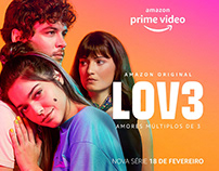 Logo & typeface for Lov3, Amazon Prime Video