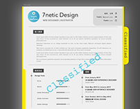 7netic Resume Template | Free 自製履歷 免費下載 Profession