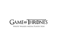 Game of Thrones / White Walker / Media Player App Skin