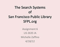 Analysis of the Search Systems of San Francisco Library