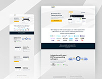 SAAS product landing page