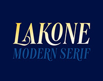 Lakone Modern Serif Font