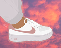 Sneakers collage / illustrations