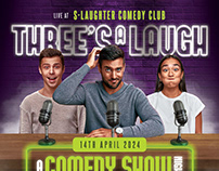 Stand Up Comedy Show Flyer Template Photoshop