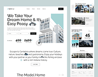 Modern Real Estate Landing Page UI Design