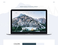 Website design for travel agency