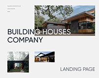 Landing page for building houses company