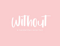 Without | Handwritten Font