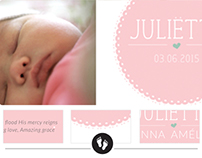 Geboortekaartje Juliëtte