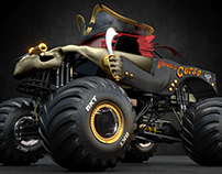 3d Model - Pirate's Curse Monster Jam® Monster Truck