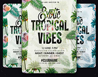 Exotic Tropical Vibes Flyer