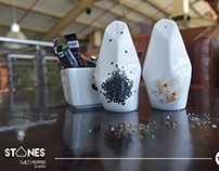 Stones_Ceramic Salt & Pepper Shakers