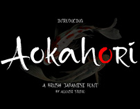 Aokahori Brush Japanese Font