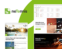 neTennis, interface design