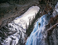 Ice Climbing, Banff, AB.