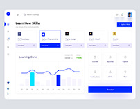 Dashboard ui concept for Learning Platform