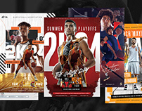 Basketball Poster Templates Pack