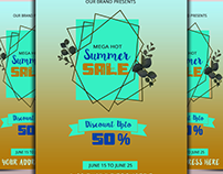 Mega Summer Sale Banner