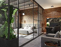 Bedroom Design and Visualization 3d rendering