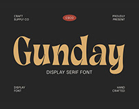 Gunday – Display Serif Font