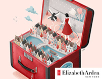 Illustrated serie for Elizabeth Arden