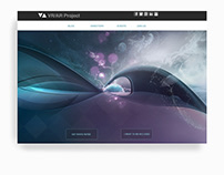 VR/AR Project 3D Illustration Website Landing Page