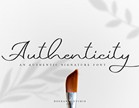 Authenticity - An Authentic Signature Font