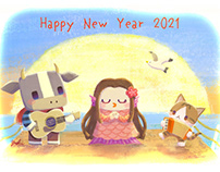 New Year's card 2021